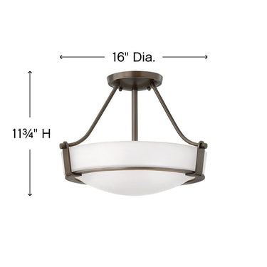 Hinkley Hathaway Medium Semi-Flush Mount - HL3220 Alternative Image 5