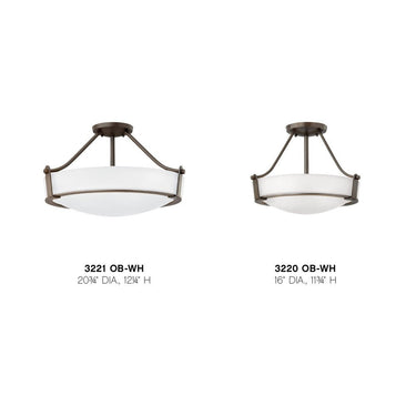 Hinkley Hathaway Medium Semi-Flush Mount - HL3220 Alternative Image 6