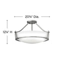 Hinkley Hathaway Medium Semi-Flush Mount - HL3221 Alternative Image 1