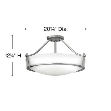 Hinkley Hathaway Medium Semi-Flush Mount - HL3221 Alternative Image 1