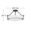 Hinkley Hathaway Medium Semi-Flush Mount - HL3221 Alternative Image 5