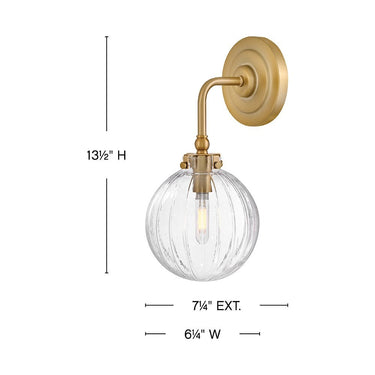 Hinkley Helene Medium Single Light Sconce Alternative Image 1
