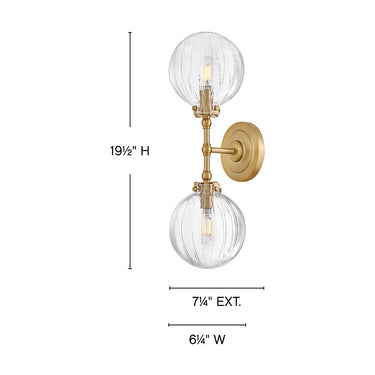Hinkley Helene Medium Two Light Sconce Alternative Image 1