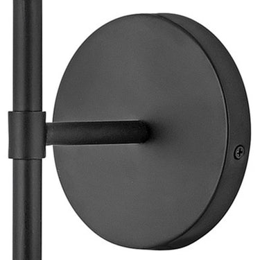 Hinkley Hollis Medium Single Light Vanity Wall Sconce LED in Black Finish Alternative Image 3