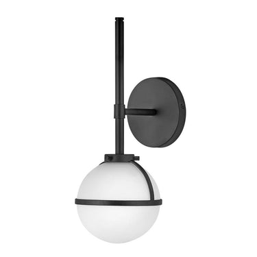 Hinkley Hollis Medium Single Light Vanity Wall Sconce LED in Black Finish Alternative Image 4