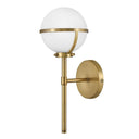 Hinkley Hollis Medium Single Light Vanity Wall Sconce LED in Heritage Brass Finish 