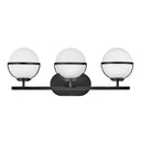 Hinkley Hollis Medium Three Light Vanity Wall Sconce LED in Black Finish Alternative Image 4
