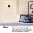 Hinkley Hollis Medium Three Light Vanity Wall Sconce LED in Black Finish Alternative Image 5