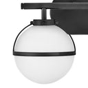 Hinkley Hollis Small Two Light Vanity Wall Sconce LED in Black Finish Alternative Image 3