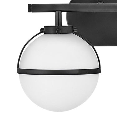 Hinkley Hollis Small Two Light Vanity Wall Sconce LED in Black Finish Alternative Image 3