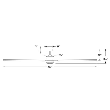 Hinkley Indy Maxx 99" LED Smart Fan Alternate Image-7