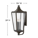 Hinkley Jaymes Outdoor Large Wall Mount Lantern Alternative Image 1