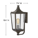 Hinkley Jaymes Outdoor Medium Wall Mount Lantern - Alternative Image 1294OZ Alternative Image 1