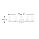 Hinkley Karlie Extra Large Five Light Vanity Wall Sconce Alternative Image 5