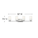Hinkley Karlie Large Four Light Vanity Wall Sconce Alternative Image 5