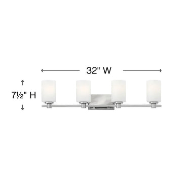 Hinkley Karlie Large Four Light Vanity Wall Sconce Alternative Image 5