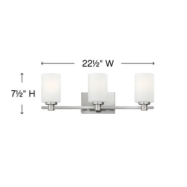 Hinkley Karlie Medium Three Light Vanity Wall Sconce Alternative Image 1