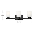 Hinkley Karlie Medium Three Light Vanity Wall Sconce - HL54623 Alternative Image 1