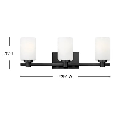 Hinkley Karlie Medium Three Light Vanity Wall Sconce - HL54623 Alternative Image 1