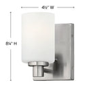 Hinkley Karlie Small Single Light Vanity Wall Sconce Alternative Image 1