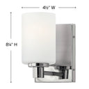 Hinkley Karlie Small Single Light Vanity Wall Sconce Alternative Image 5