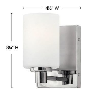 Hinkley Karlie Small Single Light Vanity Wall Sconce Alternative Image 5