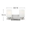 Hinkley Karlie Small Two Light Vanity Wall Sconce Alternative Image 1