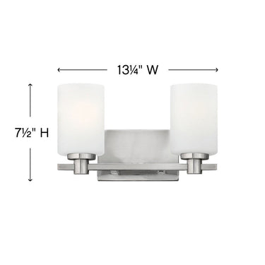 Hinkley Karlie Small Two Light Vanity Wall Sconce Alternative Image 1