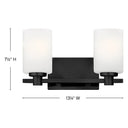 Hinkley Karlie Small Two Light Vanity Wall Sconce - HL54622 Alternative Image 1