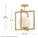 Hinkley Keona Medium Convertible Semi-Flush Mount Alternative Image 1