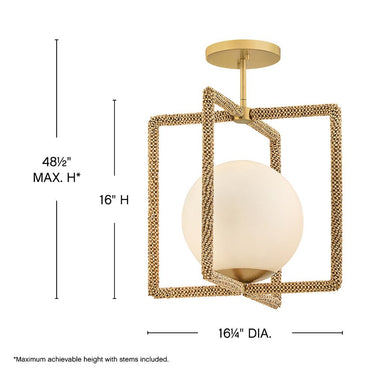 Hinkley Keona Medium Convertible Semi-Flush Mount Alternative Image 1