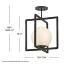 Hinkley Keona Medium Convertible Semi-Flush Mount Alternative Image 8