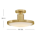 Hinkley Kieran Medium Semi-Flush Mount Alternative Image 8