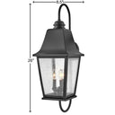 Hinkley Kingston Outdoor Large Wall Mount Lantern - Alternative Image 10014BK Alternative Image 1