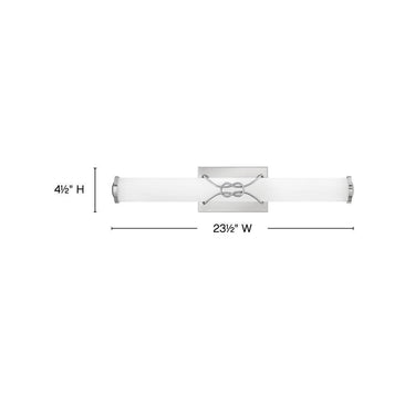 Hinkley Kitts Medium LED Vanity Wall Sconce Alternative Image 1