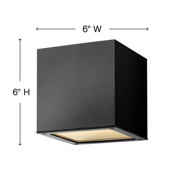 Hinkley Kube Extra Small Down Light Wall Mount Lantern Alternative Image 1