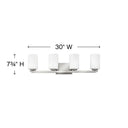 Hinkley Kyra Large Four Light Vanity Wall Sconce Alternative Image 1