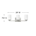 Hinkley Kyra Medium Three Light Vanity Wall Sconce Alternative Image 1
