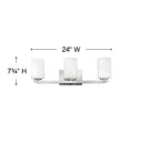 Hinkley Kyra Medium Three Light Vanity Wall Sconce Alternative Image 6