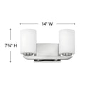 Hinkley Kyra Small Two Light Vanity Wall Sconce Alternative Image 5