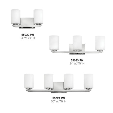 Hinkley Kyra Small Two Light Vanity Wall Sconce Alternative Image 7