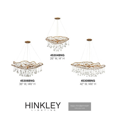 Hinkley Laguna Medium Eight Light Linear Pendant Alternative Image 2