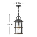 Hinkley Lakehouse Alternative Image 9" Outdoor Medium Hanging Lantern Alternative Image 5