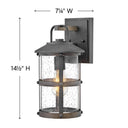 Hinkley Lakehouse LED Outdoor Medium Wall Mount Lantern - HL2680 Alternative Image 3