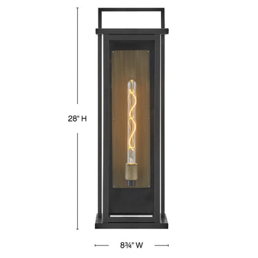 Hinkley Langston Outdoor Large Tall Wall Mount Lantern Alternative Image 1