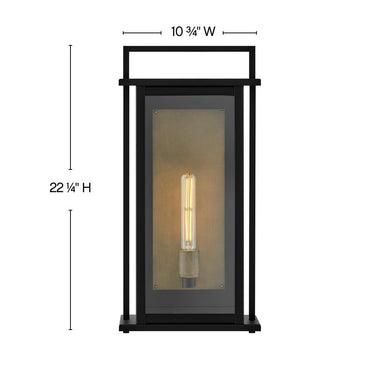 Hinkley Langston Outdoor Large Wall Mount Lantern - Alternative Image 24025BK Alternative Image 1
