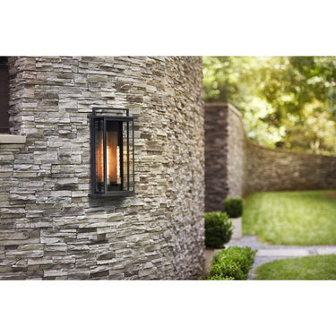 Hinkley Langston Outdoor Large Wall Mount Lantern - Alternative Image 24028BK Alternative Image 2