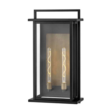 Hinkley Langston Outdoor Large Wall Mount Lantern - 24028BK 