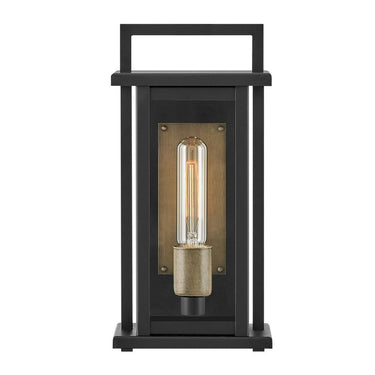 Hinkley Langston Outdoor Medium Wall Mount Lantern - Alternative Image 24020BK Alternative Image 2