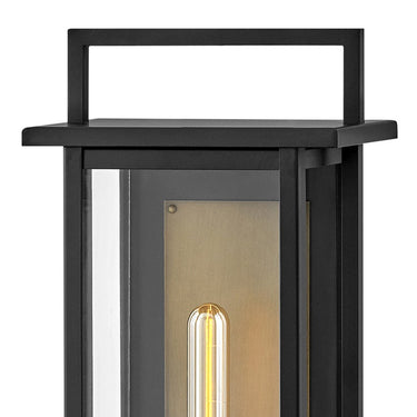 Hinkley Langston Outdoor Medium Wall Mount Lantern - Alternative Image 24024BK Alternative Image 2